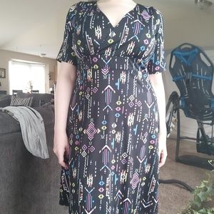 Poppy & Bloom Empire Waist Dress, 2X